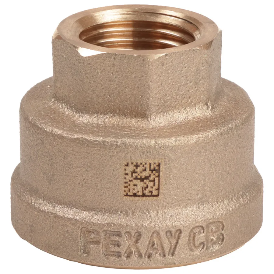 Муфта бронзовая РЕХАУ AURLINE редукционная Rp1" x Rp1/2", RX+
