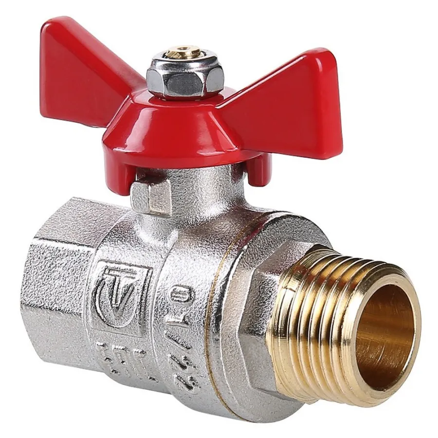 Кран шар. Valtec VT.218.N.05 BASE ВН 3/4" бабочка