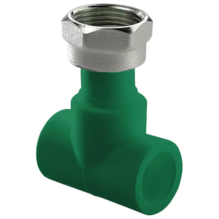 Тройник ПП AntiFire с накидной гайкой D32-3/4"-32 Green 034051