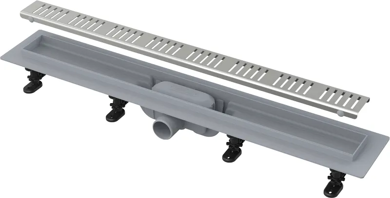 Душевой лоток Alcadrain Simple с решеткой, хром (APZ10-850M)