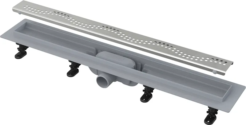 Душевой лоток Alcadrain Simple с решеткой, хром (AG100101850)