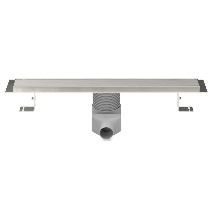 Душевой лоток AZARIO D40 Klasik 1050 мм, регулируемый поворотный слив, пластиковый, решетка и рамка из нержавеющей стали (AZ-CH N 1050 K)