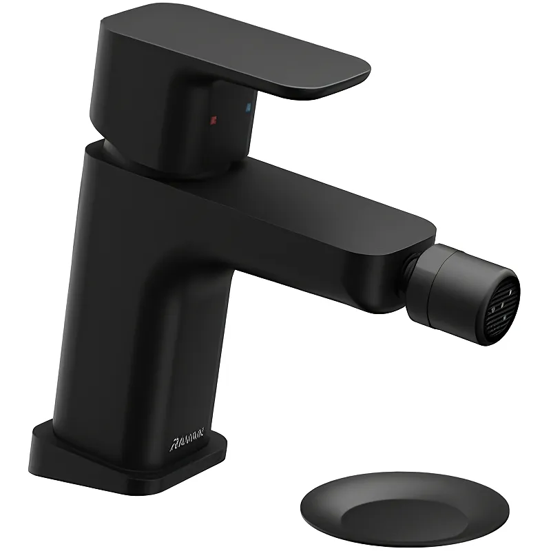 Смеситель для биде Ravak 10° Free black-TD F 055.20 с донным клапаном, керамический картридж, черный матовый (X070155)