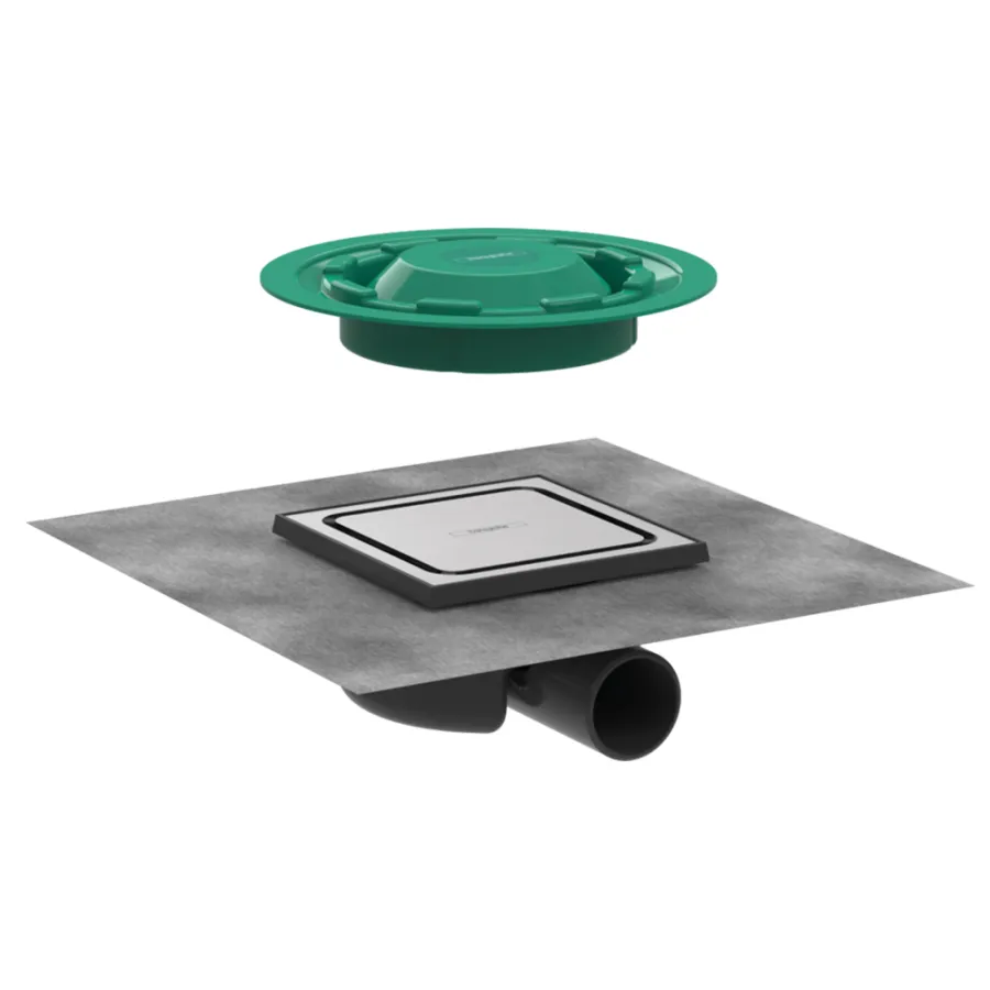 Душевой трап Hansgrohe RainDrain Spot 15х15 см с решеткой (56055800)