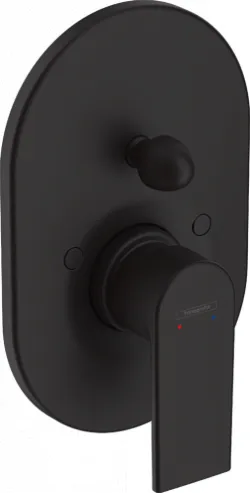 Смеситель для ванны с душем Hansgrohe Vernis Shape, матовый чёрный (71458670)