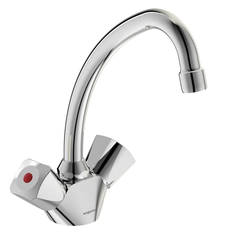 Смеситель для кухни Vidima Practic, двухвентильный, хром (BA231AA)