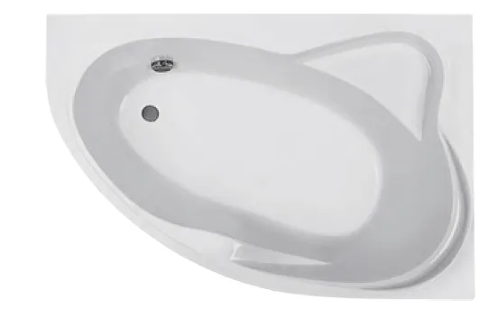 Ванна акриловая Roca LUNA 170х115 асимметричная, правосторонняя