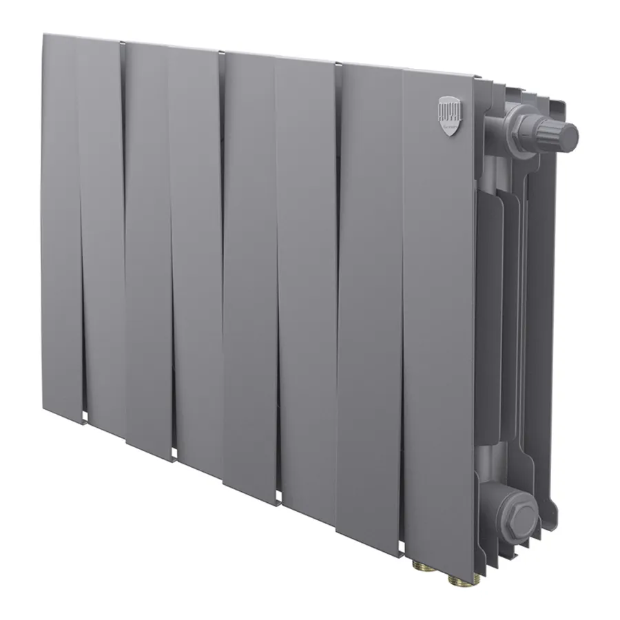 Радиатор биметаллический Royal Thermo PianoForte 300 Серебристый VR80 - 8 секц.