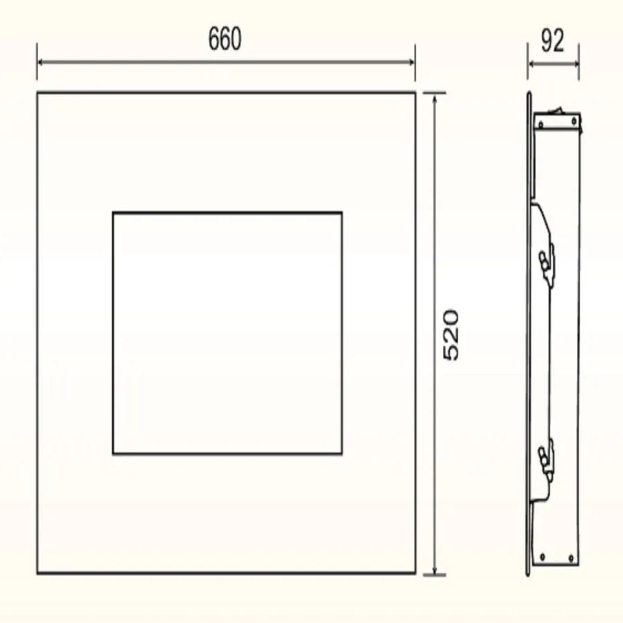 Комплект для настен.монтажа для электрокаминов Electrolux EFP/W-1250RC, EFP/W-1200RRC
