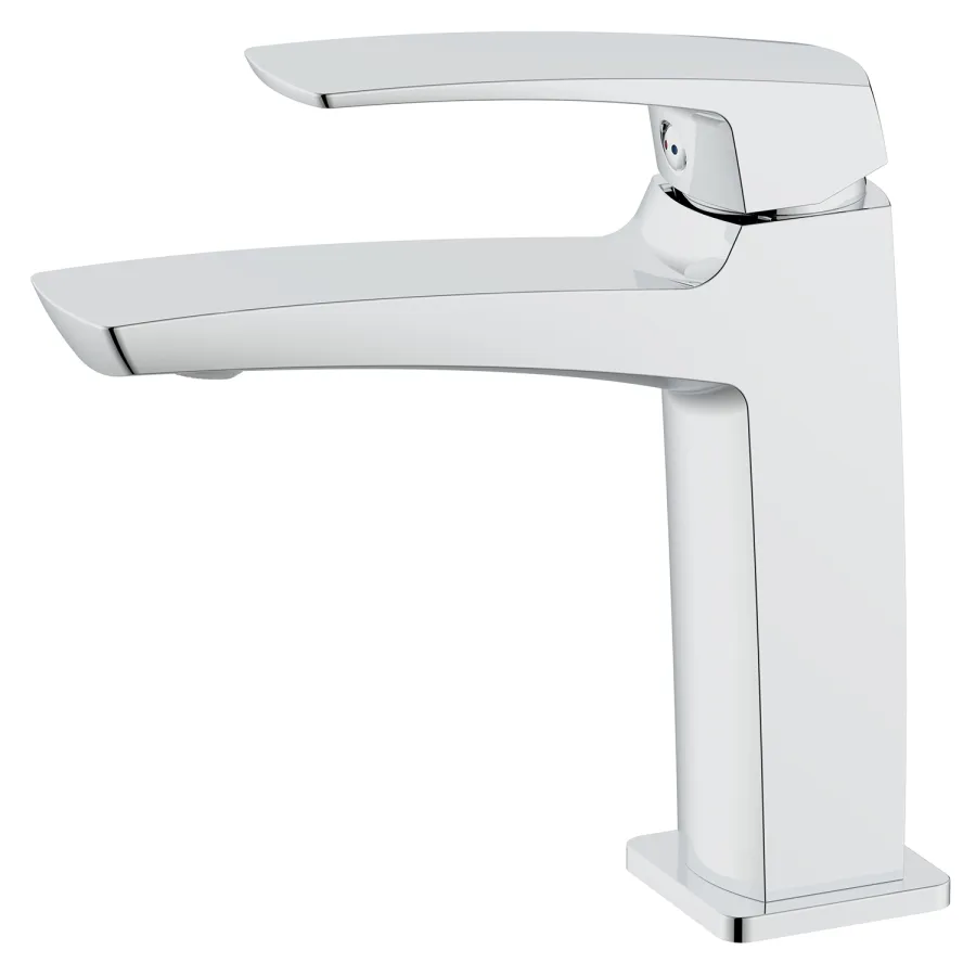 Cмеситель для раковины Azario Конда керамический картридж, хром (AZ-K1011)