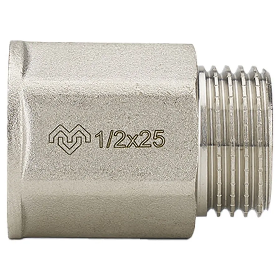 Удлинитель Varmega шестигранный ВР-НР 1/2" x 50 мм, никелированный