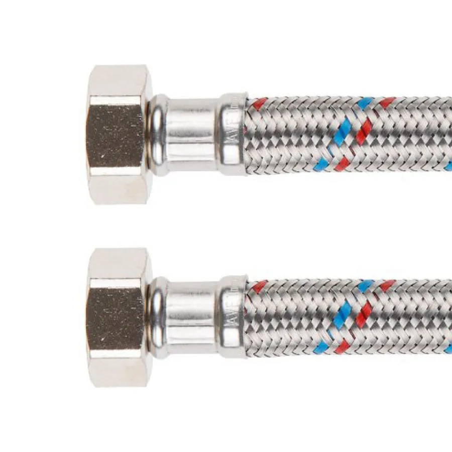 Подводка гибкая для воды AV ENGINEERING гайка 1/2"- гайка 1/2" 80см