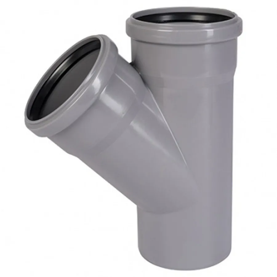 Тройник Ostendorf 32/32x45гр. HTEA Внутр.кан. PPS белый