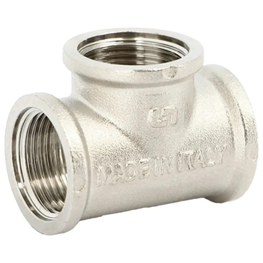 Тройник Uni-Fitt В 1"х3/4"х1" никелированный