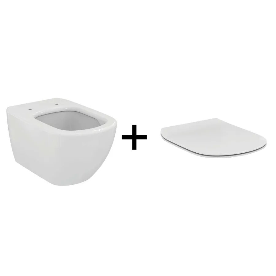 Промо-комплект Ideal Standard Tesi Подвесной унитаз T007901 + Сиденье микролифт T352701 в подарок (ZZ0001)