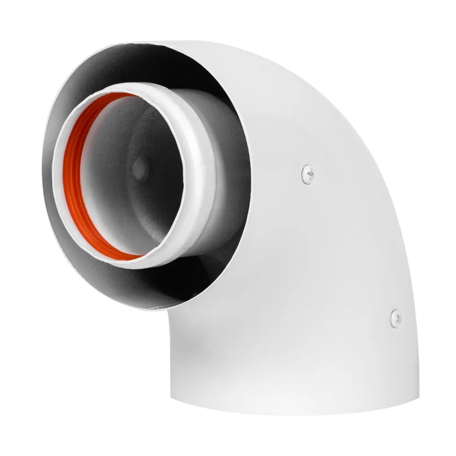 Отвод коаксиальный стартовый универсальный Royal Thermo 60/100, 90 гр.
