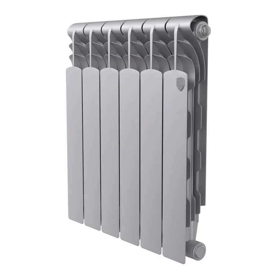 Радиатор биметаллический Royal Thermo Revolution B 500 Серебристый – 6 секц.