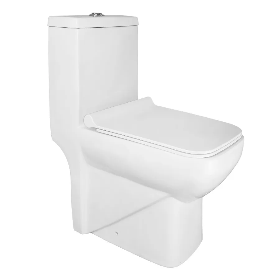 Унитаз-моноблок Azario Зено 640х365х740 ободковый, с быстросъемным сиденьем Slim микролифт (AZ-1169)