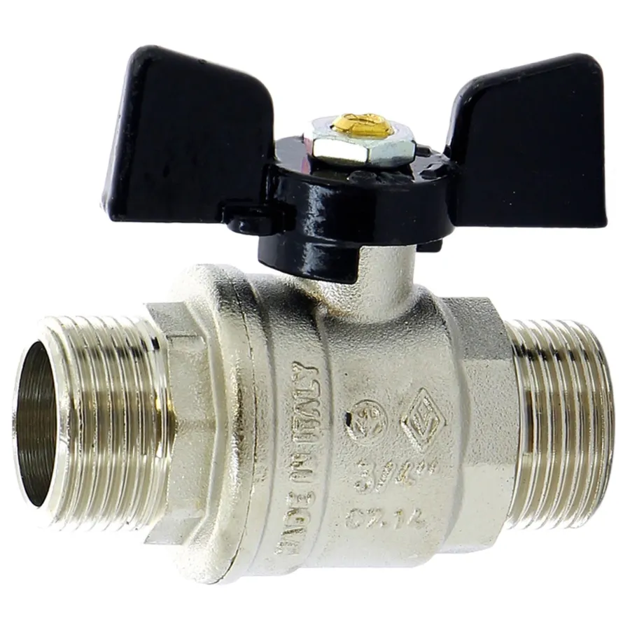 Кран BUGATTI НН 3/4" бабочка OREGON серия 327, полный проход