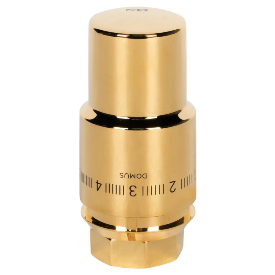 Термоголовка жидкостная Royal Thermo Design PRO М30х1,5 (золото)