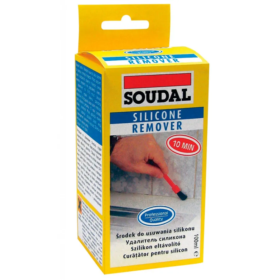 Очиститель силикона SOUDAL (100мл) (уп.6 шт)