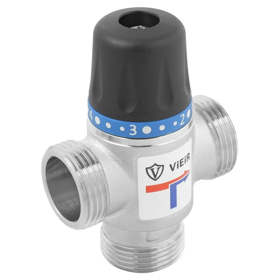 Клапан VIEIR термостатический смесительный 20-45℃ KVS-2,5 DN 1" VR180 (36/1)