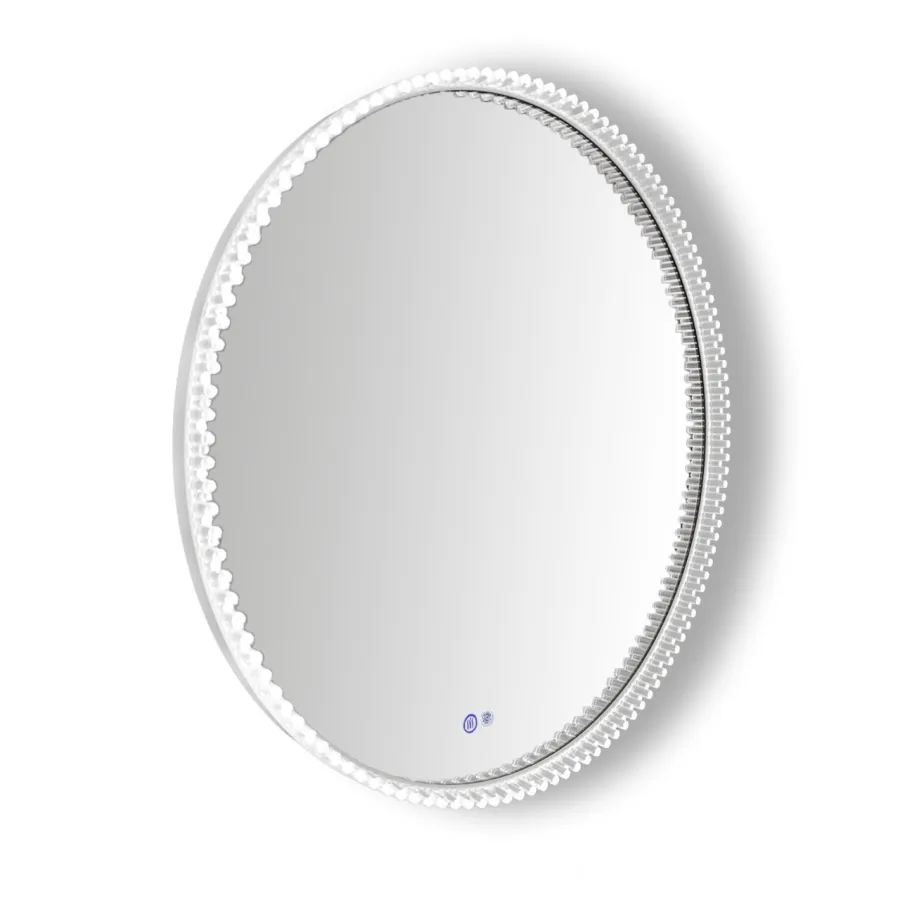 Зеркало с подсветкой в ванную Azario Лайвли 800х800х55 АZ-LED012125 цвет белый матовый