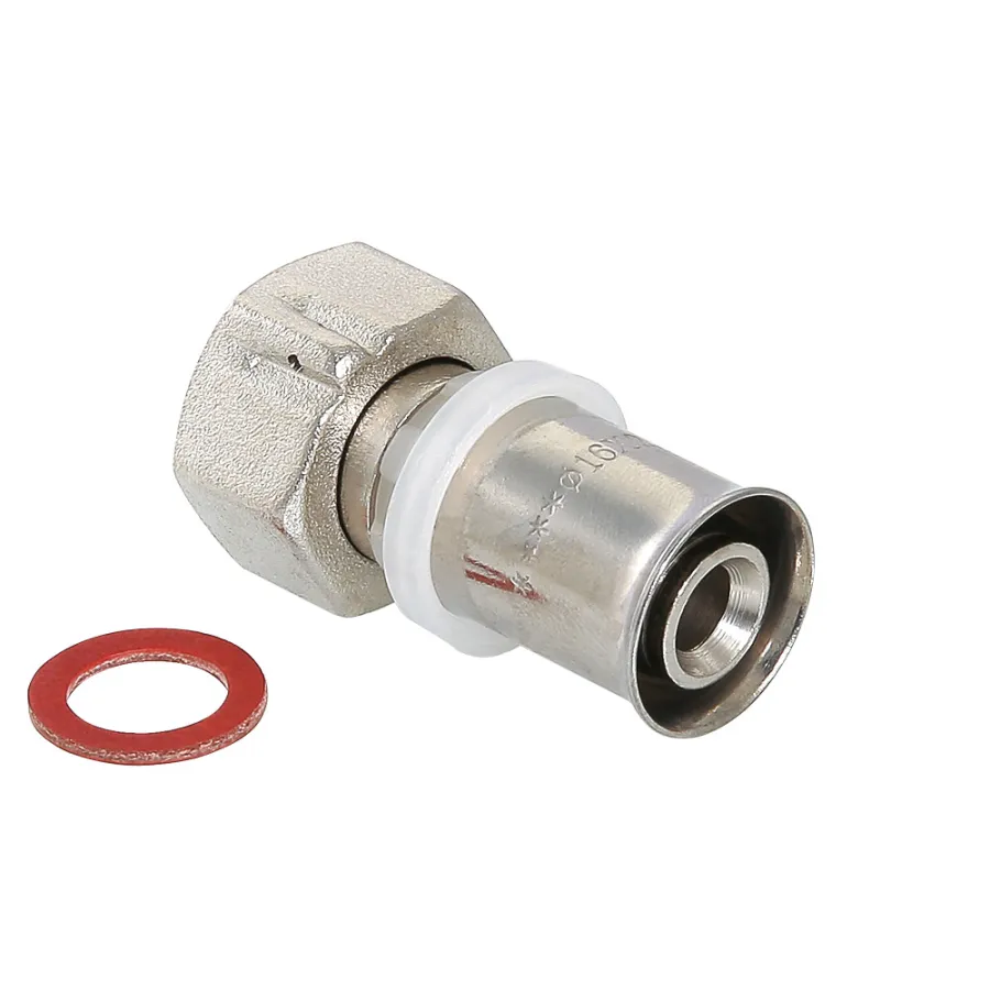 Соединитель пресс Valtec с накидной гайкой 20х3/4" (VTm.222.N.002005)