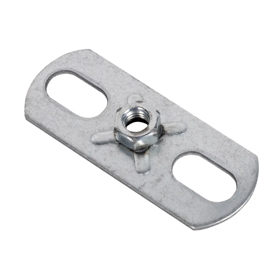 Пластина опорная SHUFT с гайкой М8 30х80х3,0 (упак.100шт)