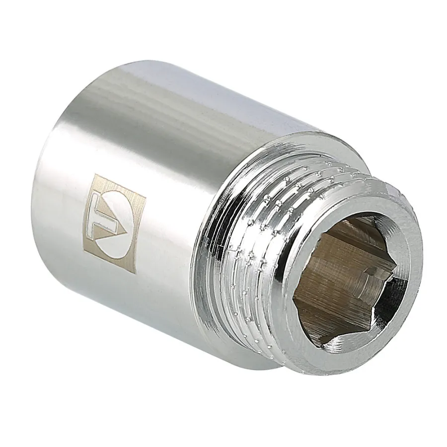 Удлинитель хромированный Valtec 1"x100мм ВР-НР VTr.198.C.06100
