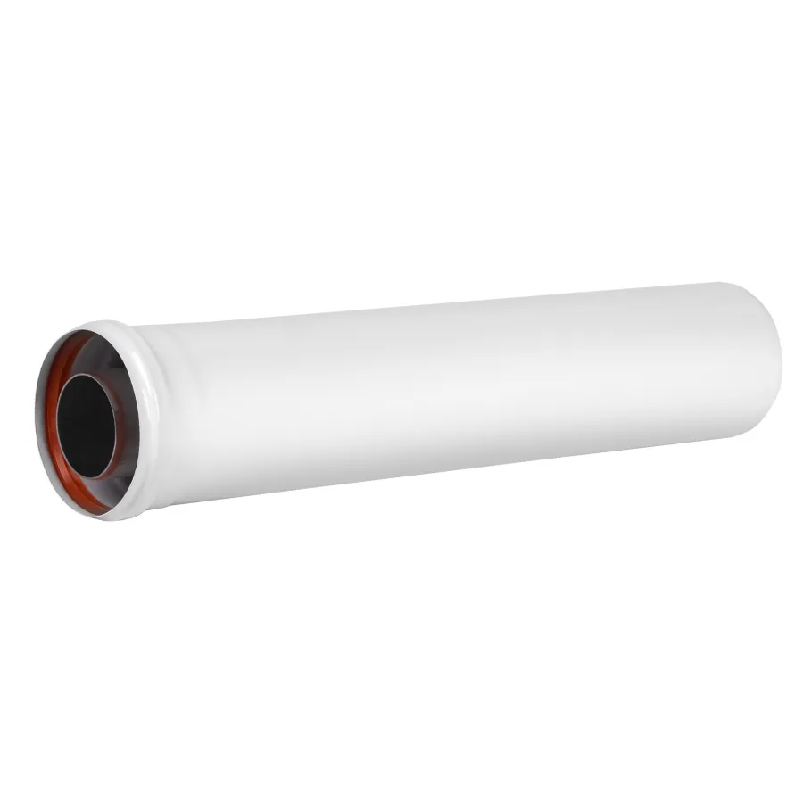 Удлинитель коаксиального дымохода раструбн. Royal Thermo 60/100, 500 мм