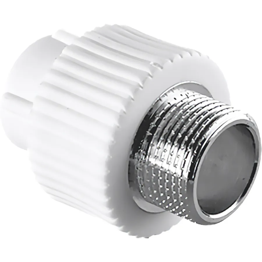 Муфта TEBO бел. PP-R комбинированная 20х3/4" НР (20/180), арт. 030023603