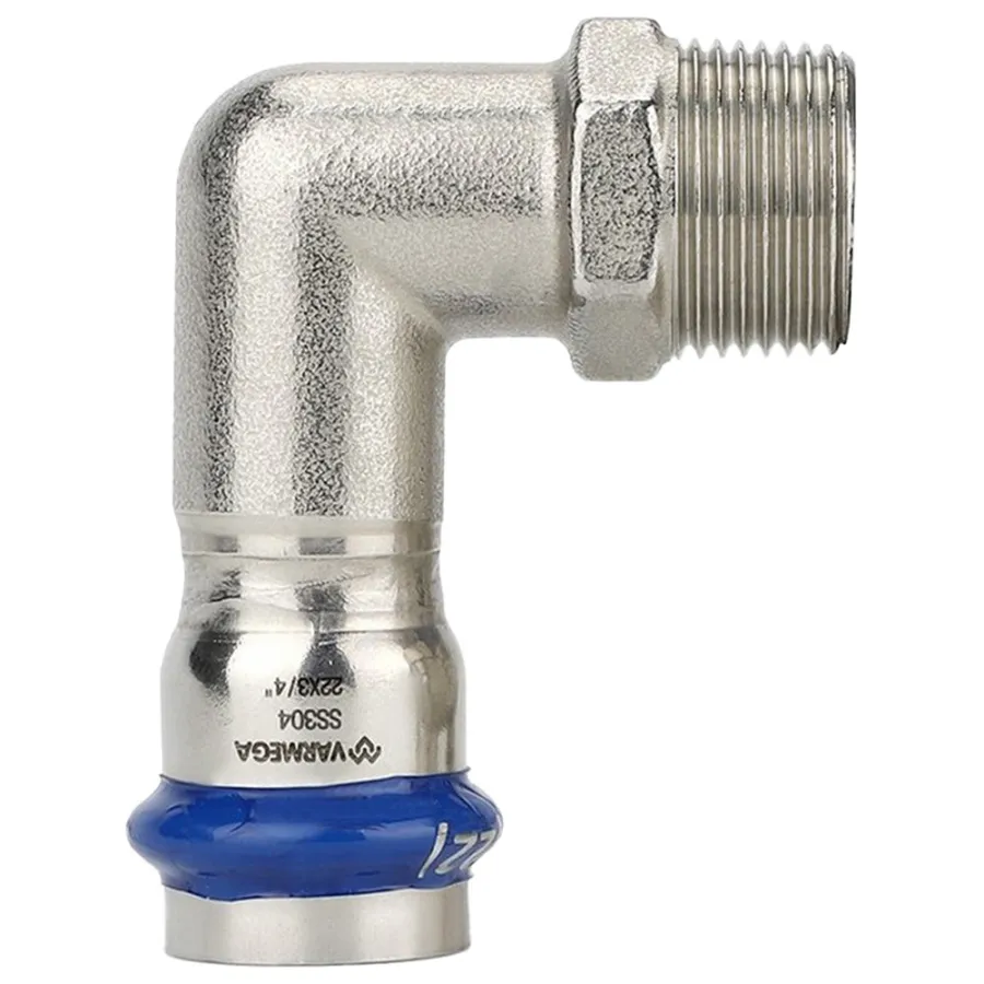 Угольник VARMEGA раструбный Inox Press НР 28x3/4"