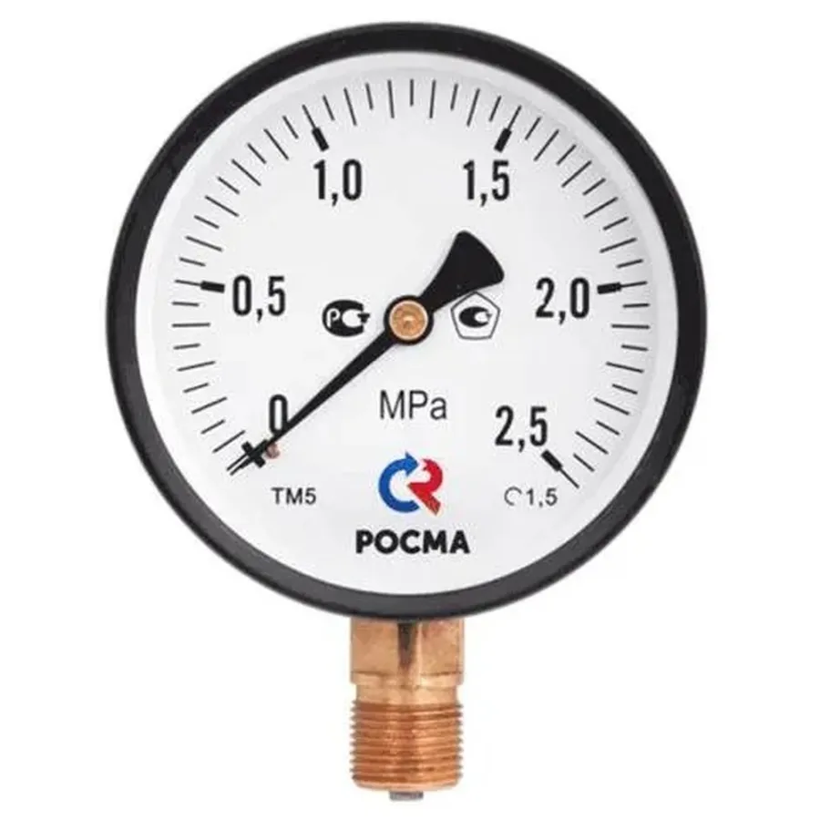 Манометр Росма ТМ-510Р.00 радиальный Дк100мм 0-0,1 МПа кл.1,5 G1/2" 00000006831