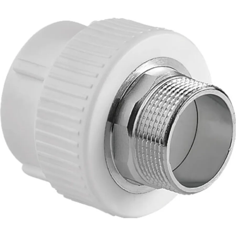 Муфта TEBO бел. PP-R комбинированная 75х2 1/2" НР под ключ (1/8), арт. 030020713
