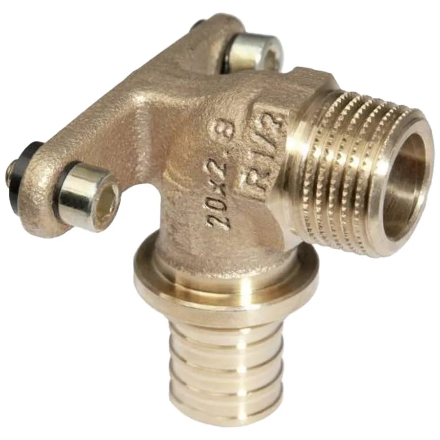 Угольник настенный с наружной резьбой 20-1/2" RX (бронза)
