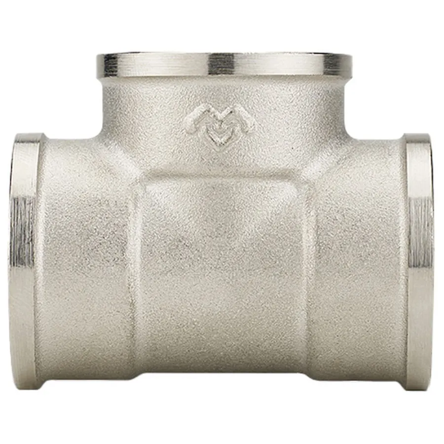 Тройник Varmega ВР равносторонний 1/2", никелированный