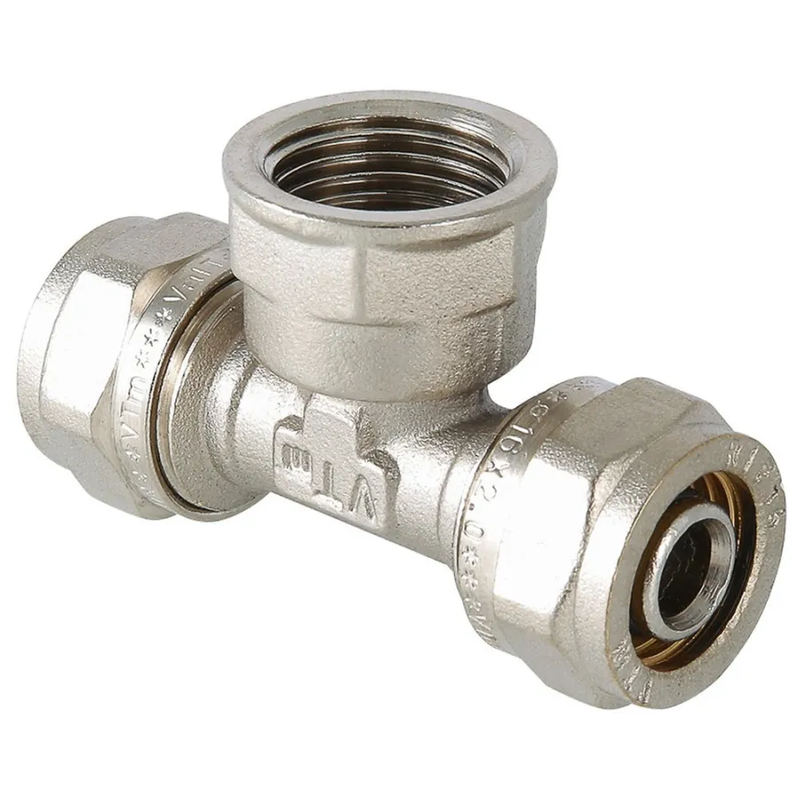 Тройник обжимной с ВР 32*1" внутренняя резьба (Valtec)