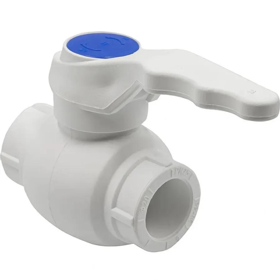 Кран шаровой THERMOLIGHT ручка PP-R 20 белый, UPF 005 20 00 00 W