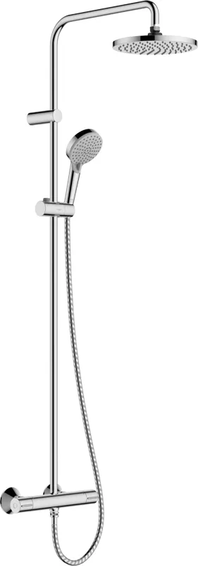 ДУШЕВАЯ СИСТЕМА HANSGROHE VERNIS BLEND SHOWERPIPE 200 1JET ECOSMART С ТЕРМОСТАТОМ 26089000 ХРОМ
