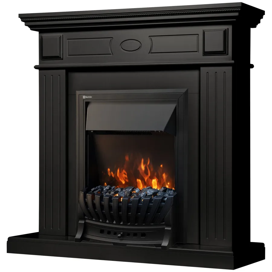 Портал Firelight Bianco Classic черная эмаль