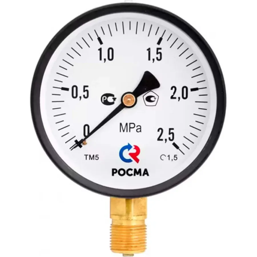 Манометр радиальный Росма G1/2 1 МПа Tmax 150C, ТМ-510