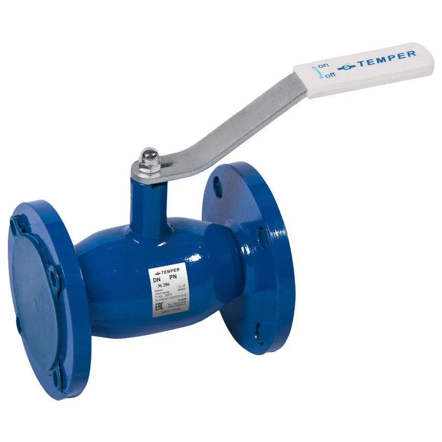 Кран шаровый TEMPER DN50 PN40 с/проходной фланцевый под задвижку, 28620050