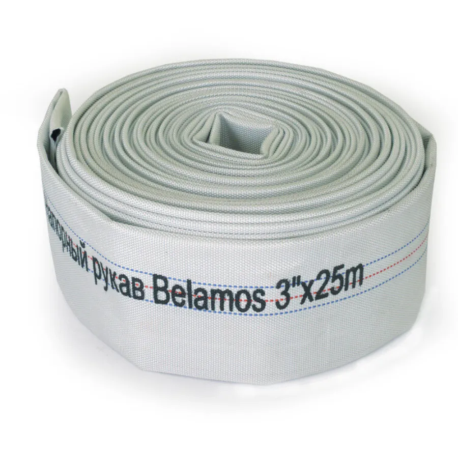 Шланг текстильный BELAMOS (напорный рукав) 3"х25м