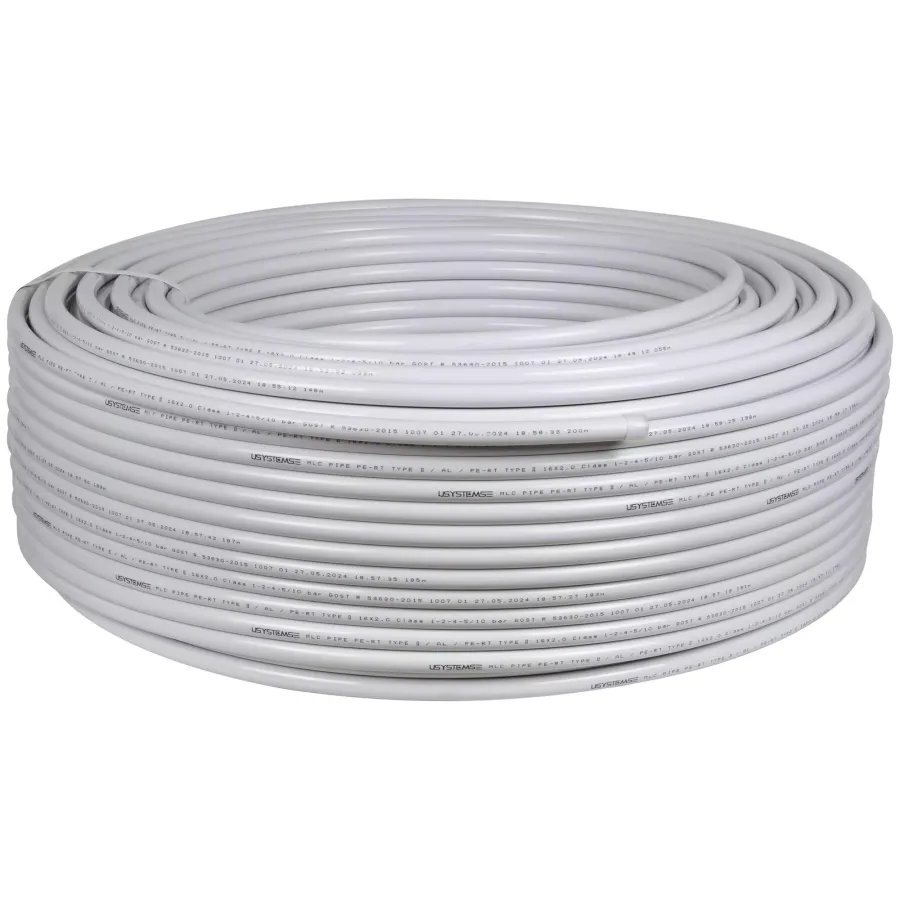 Труба металлопластиковая PE-RT/AL/PE-RT Usystems MLC белая 40x4,0 (25)