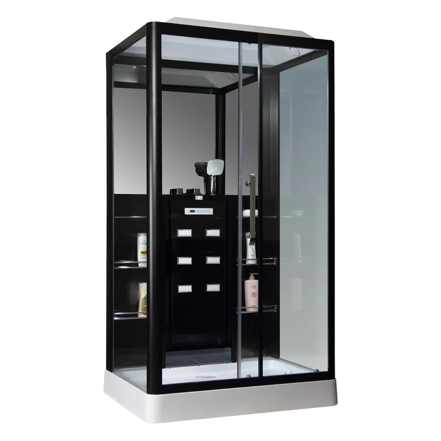 Душевая кабина Loranto CS 129 3A R 90*150*235 правосторонняя, прозрачное стекло 6 мм., профиль черный (00054496)