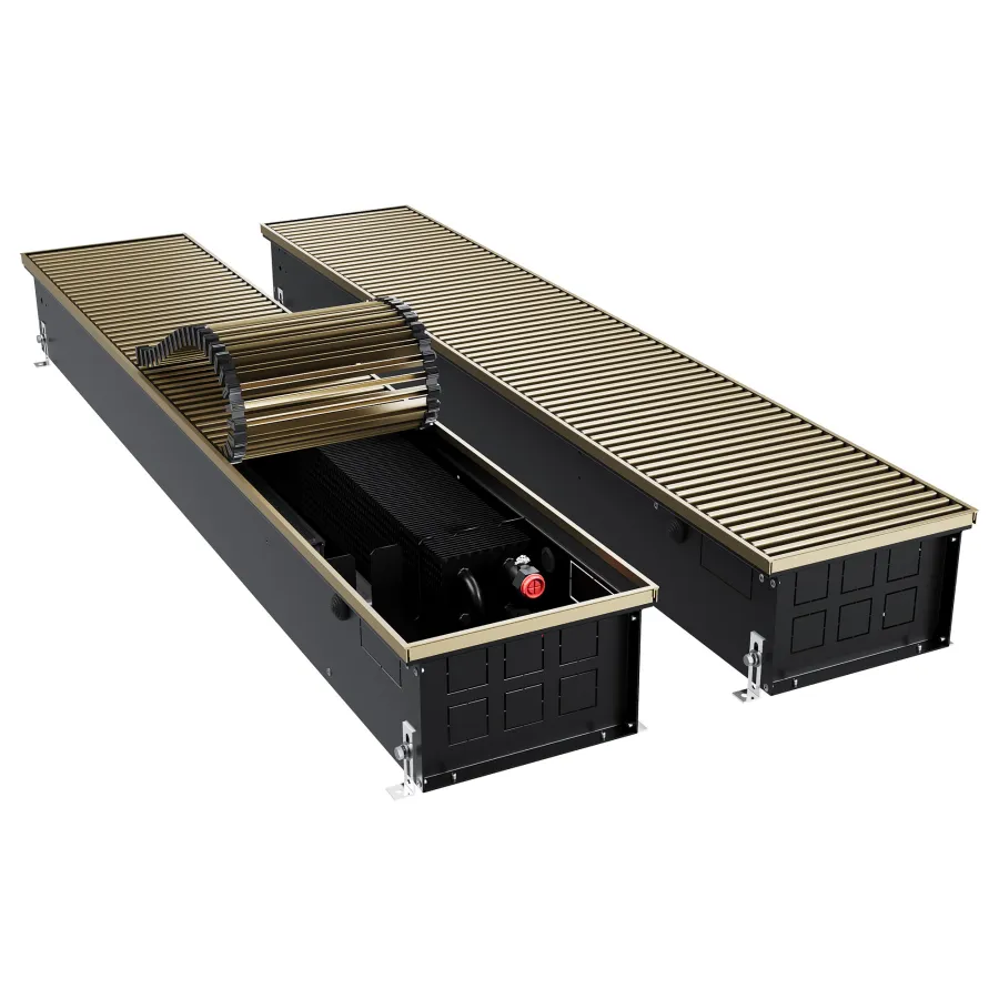 Конвектор внутрипольный Royal Thermo ATRIUM TURBO-150/250/2200-DG-U-AU