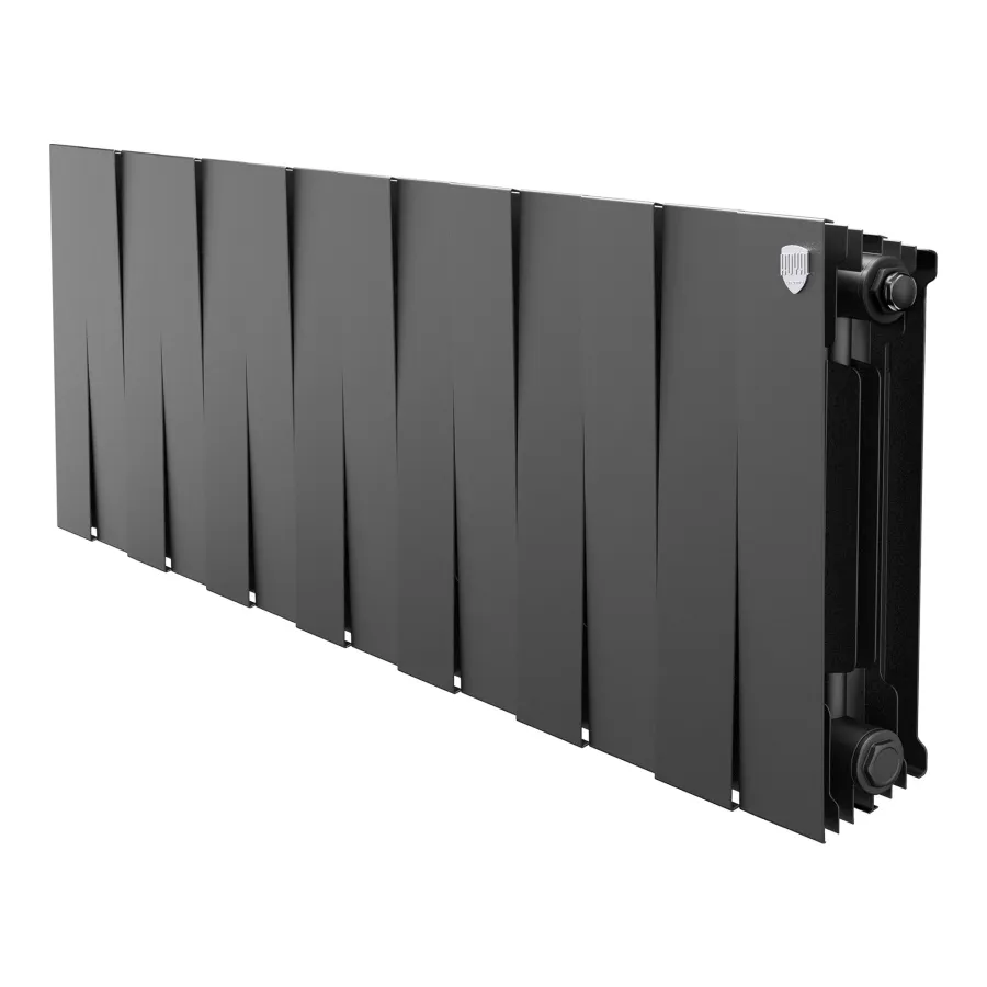 Радиатор биметаллический Royal Thermo PianoForte 300 Чёрный - 14 секц.