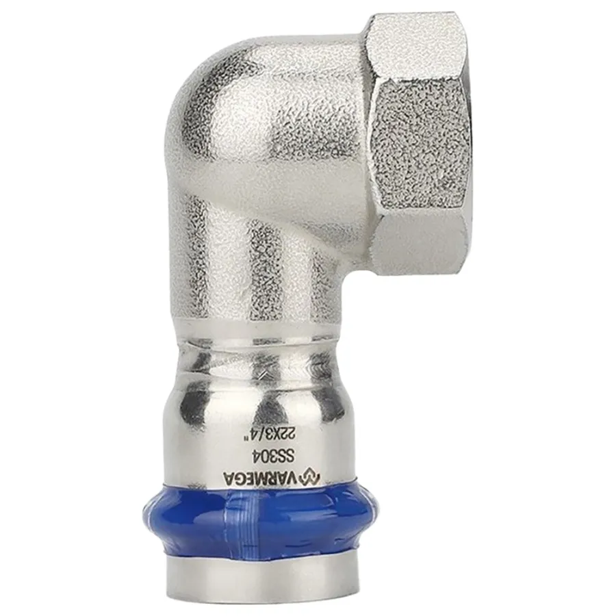 Угольник VARMEGA раструбный Inox Press ВР 22x1/2"