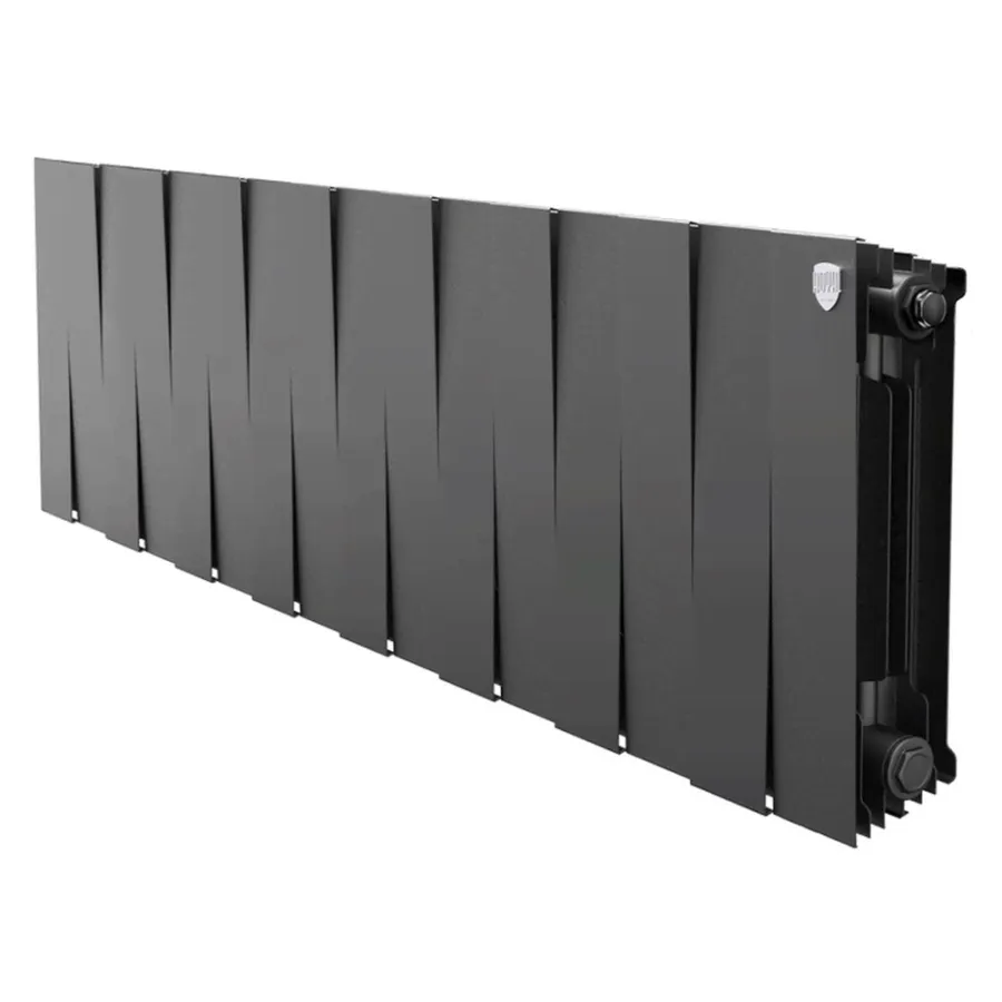 Радиатор биметаллический Royal Thermo PianoForte 300 Чёрный - 16 секц.